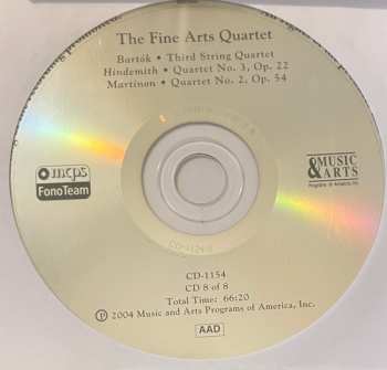 8CD/Zestaw pudełkowy The Fine Arts Quartet: The Fine Arts Quartet At WFMT: Unreleased Recordings Of Broadcast performances, 1967-73