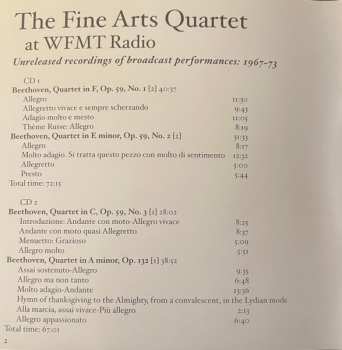 8CD/Zestaw pudełkowy The Fine Arts Quartet: The Fine Arts Quartet At WFMT: Unreleased Recordings Of Broadcast performances, 1967-73