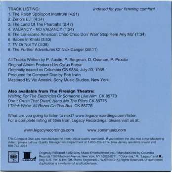 CD The Firesign Theatre: How Can You Be In Two Places At Once When You're Not Anywhere At All