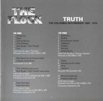 2CD The Flock: Truth - The Columbia Recordings 1969 - 1970