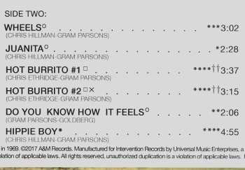 LP The Flying Burrito Bros: The Gilded Palace Of Sin