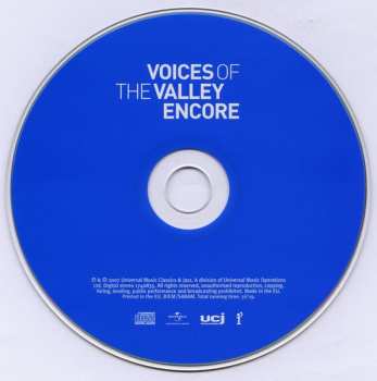 CD The Froncysyllte Male Voice Choir: Voices Of The Valley Encore