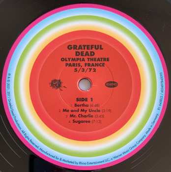 6LP/Zestaw pudełkowy The Grateful Dead: Olympia Theatre, Paris, France (5/3/72) LTD