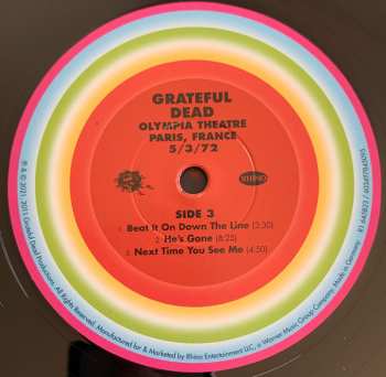 6LP/Zestaw pudełkowy The Grateful Dead: Olympia Theatre, Paris, France (5/3/72) LTD