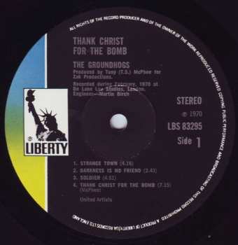 LP The Groundhogs: Thank Christ For The Bomb LTD