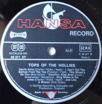 2LP The Hollies: Tops Of The Hollies