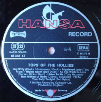 2LP The Hollies: Tops Of The Hollies