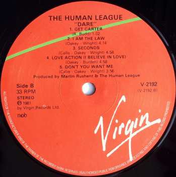 LP The Human League: Dare!