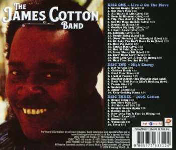 3CD The James Cotton Band: Live And On The Move / High Energy / 100% Cotton