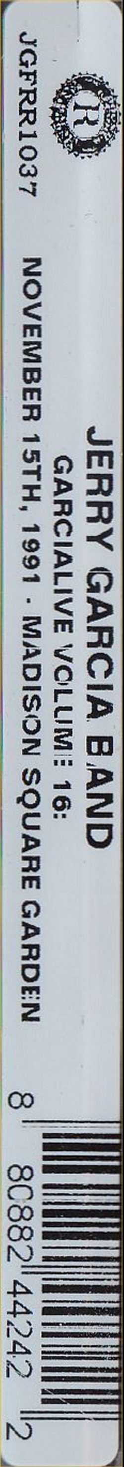 3CD The Jerry Garcia Band: GarciaLive Volume 16, Madison Square Garden, November 15th, 1991