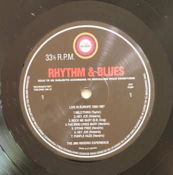 LP The Jimi Hendrix Experience: Live in Europe 1966-1967   