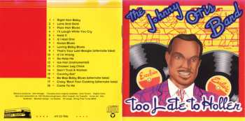 CD Johnny Otis Band: Too Late To Holler
