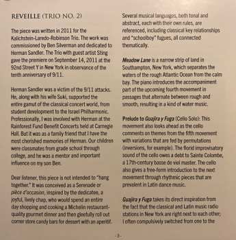 CD Kalichstein-Laredo-Robinson Trio: In Celebration - The Piano Trios Of Stanley Silverman