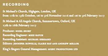 3CD The King's Singers: Gold