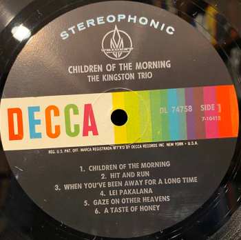 CD Kingston Trio: Children Of The Morning