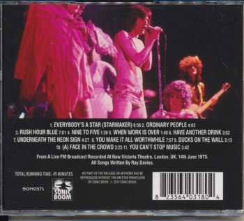 CD The Kinks: Soap Opera Live