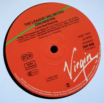 LP The League Unlimited Orchestra: Love And Dancing
