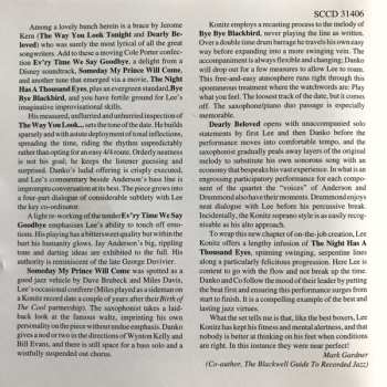 CD The Lee Konitz Quartet: Dearly Beloved