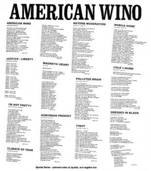 LP The Lewd: American Wino