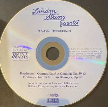 8CD/Zestaw pudełkowy London String Quartet: 1917-1951 Recordings