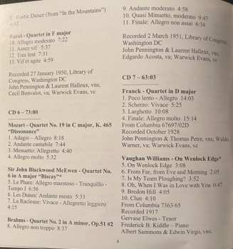 8CD/Zestaw pudełkowy London String Quartet: 1917-1951 Recordings