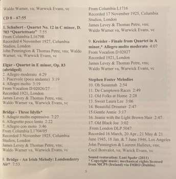 8CD/Zestaw pudełkowy London String Quartet: 1917-1951 Recordings