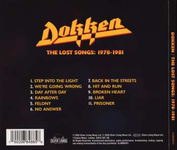 CD Dokken: The Lost Songs: 1978-1981 DIGI