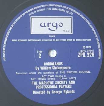 4LP/Zestaw pudełkowy William Shakespeare: Coriolanus