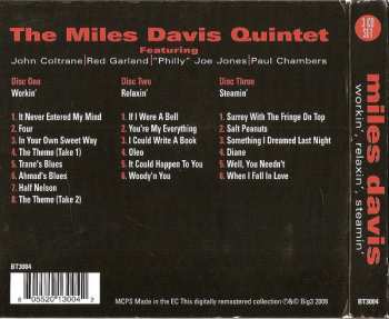 3CD/Zestaw pudełkowy The Miles Davis Quintet: Workin, Relaxin', Steamin'