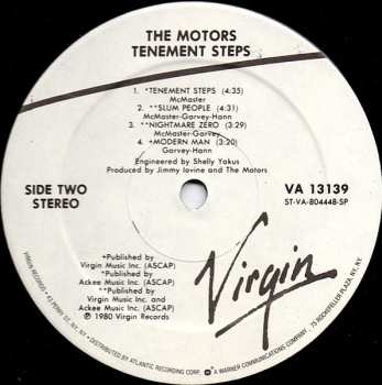 LP The Motors: Tenement Steps