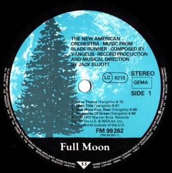 LP The New American Orchestra: Blade Runner (Orchestral Adaptation Of Music Composed For The Motion Picture By Vangelis)