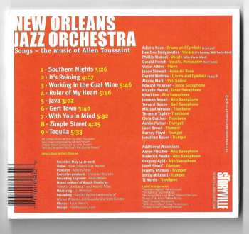 CD The New Orleans Jazz Orchestra: Songs - The Music Of Allen Toussaint