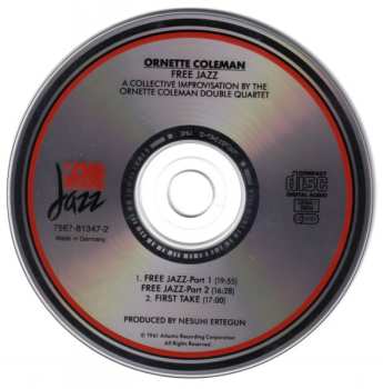 CD The Ornette Coleman Double Quartet: Free Jazz