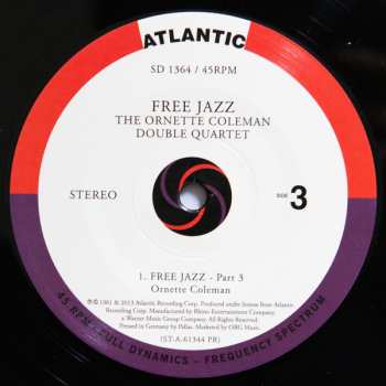 2LP The Ornette Coleman Double Quartet: Free Jazz