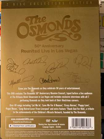 2DVD The Osmonds: 50th Anniversary -  Reunited Live In Las Vegas 2 Disc Collectors Edition