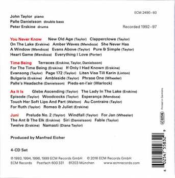 4CD/Zestaw pudełkowy The Peter Erskine Trio: As It Was