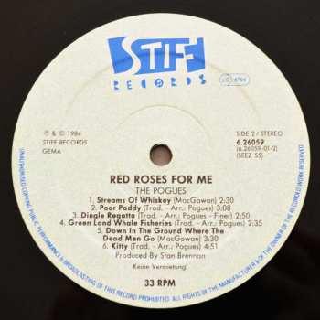 LP The Pogues: Red Roses For Me