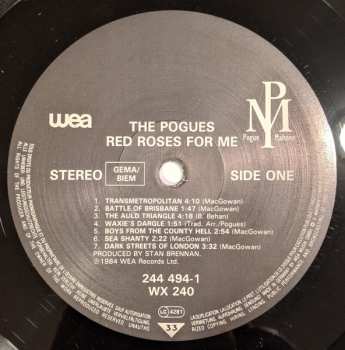 LP The Pogues: Red Roses For Me