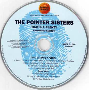 2CD Pointer Sisters: The Pointer Sisters / That's A Plenty