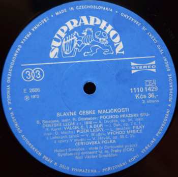 LP The Prague Symphony Orchestra: Slavné České Maličkosti