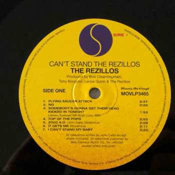 LP The Rezillos: Can't Stand The Rezillos