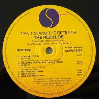 LP The Rezillos: Can't Stand The Rezillos