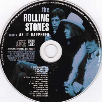 4CD/Zestaw pudełkowy The Rolling Stones: As It Happened: The Classic Interviews