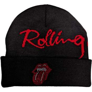 Merch The Rolling Stones: Czapka Embellished Classic Tongue