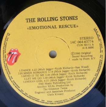 LP The Rolling Stones: Emotional Rescue