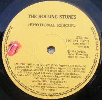LP The Rolling Stones: Emotional Rescue