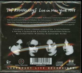 CD The Runaways: Live In New York 1978