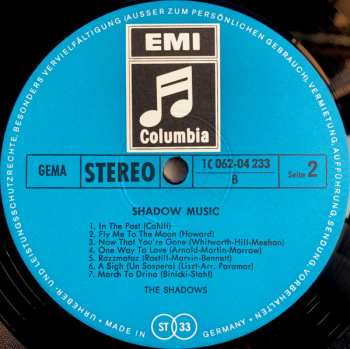 LP The Shadows: Shadow Music