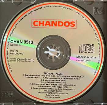 CD The Sixteen: Sacred Choral Works - Spem in Alium 