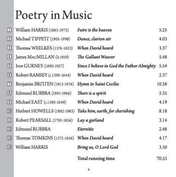 CD The Sixteen: Poetry In Music